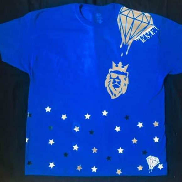 Creative Wave Drip King tee Silver/White - Picture 1 of 3